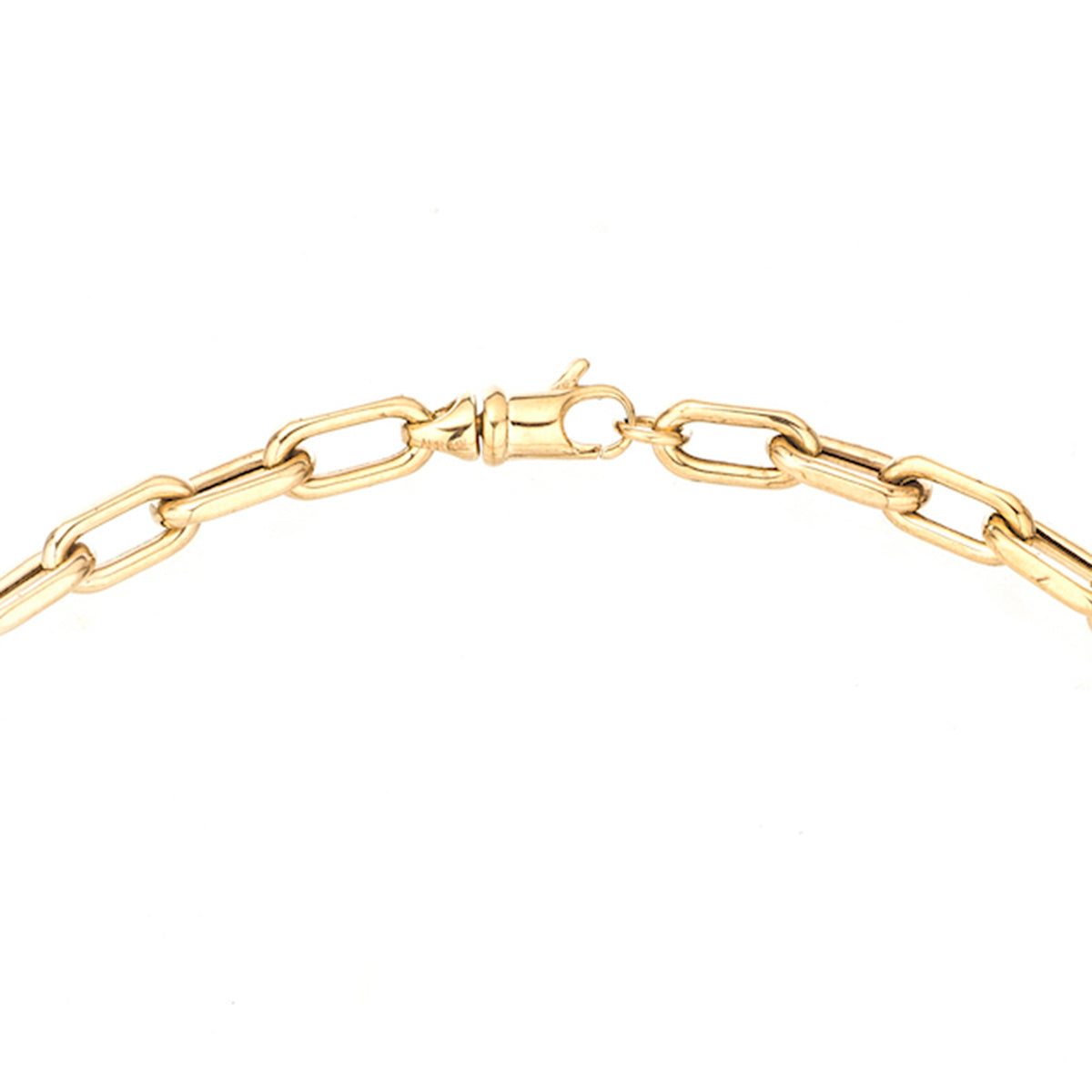5.3mm Groovy Italian Chain Initial Necklace - Adina Reyter