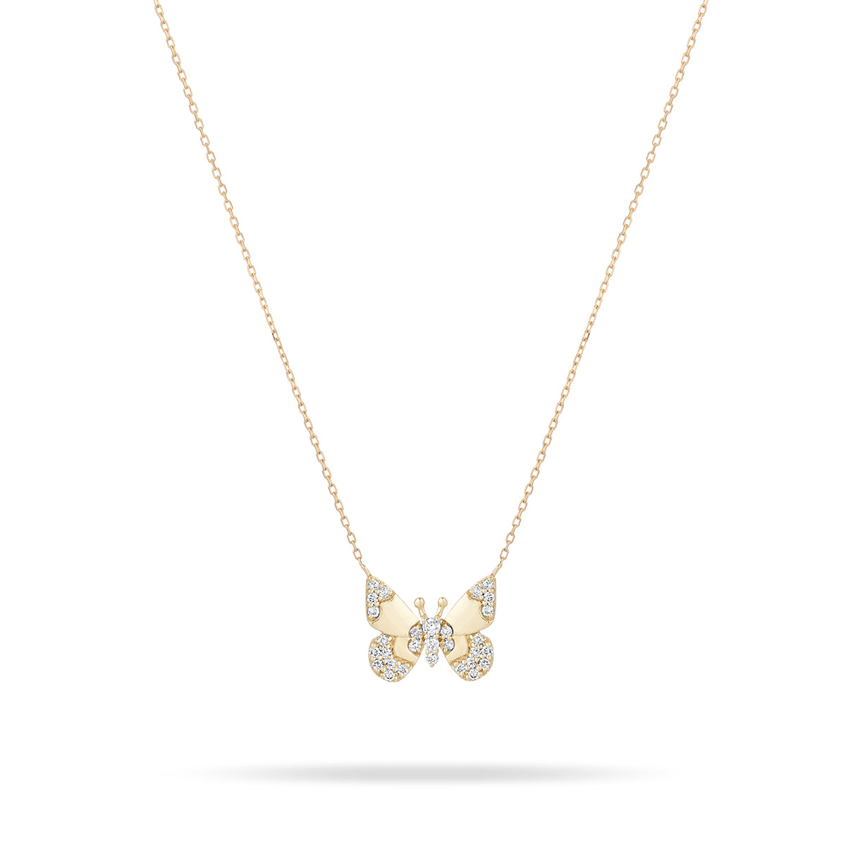 Enchanted Diamond Butterfly Necklace