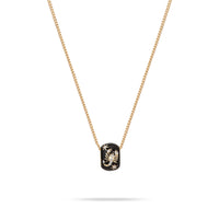 Zodiac Big Bead Curb Chain Necklace