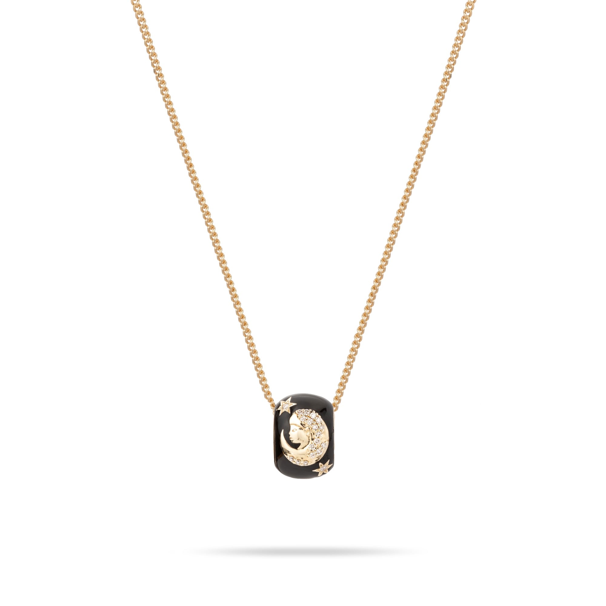 Zodiac Big Bead Curb Chain Necklace - Adina Reyter