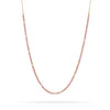 Pink Sapphire + Diamond Half Riviera Necklace