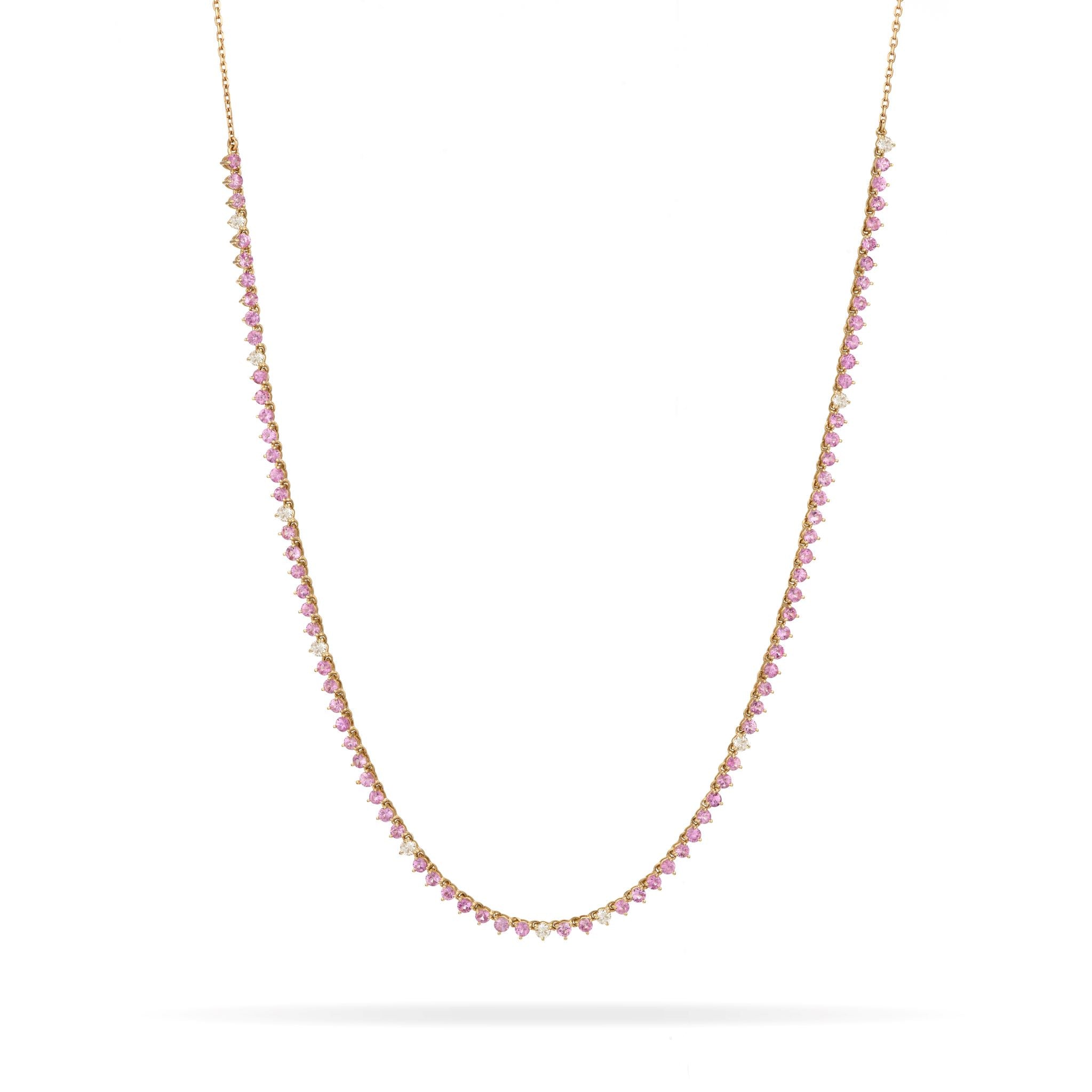 Estate Tiffany & Co. Platinum Pink Sapphire & Diamond Mini Heart Penda –  Mira's Jewelers