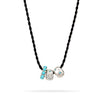 Turquoise + Diamond Wild West Big Bead Necklace