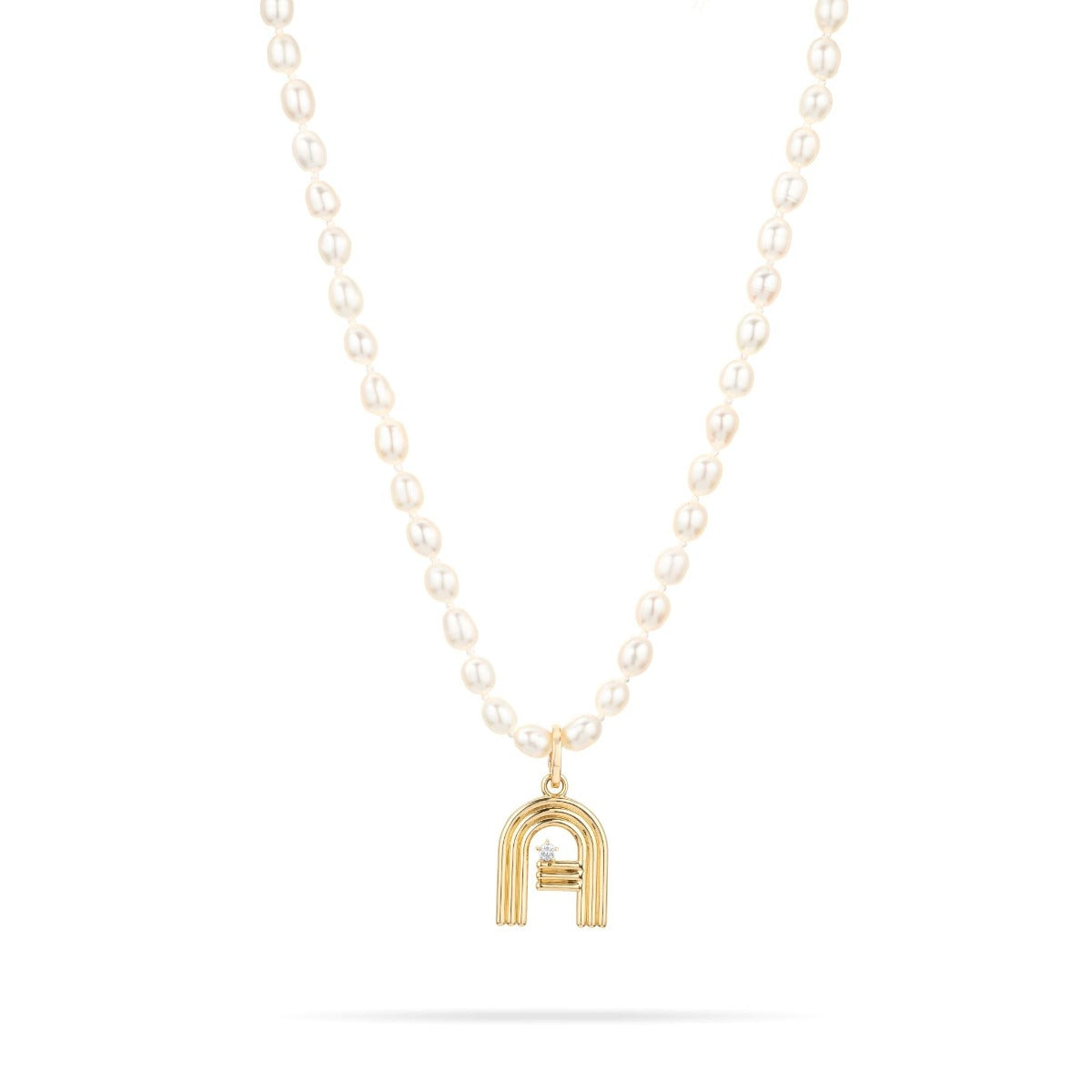 Louis Vuitton LV & Me Necklace, Letter P Gold Metal