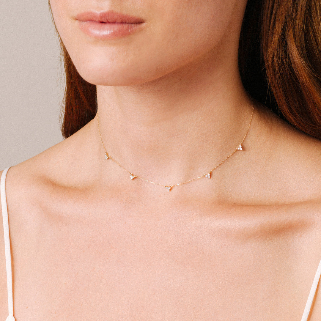 Necklaces And Pendants Adina Reyter | Premier Amigos Diamond Station  Necklace ⋆ Timojewelry