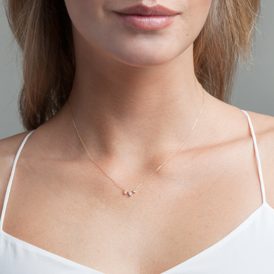Curve Diamond Necklace
