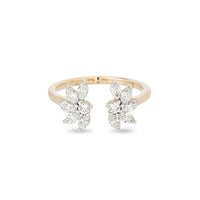 Grace Half Flower Marquise Ring