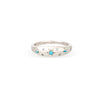 Celestial Turquoise + Diamond Small Dome Ring
