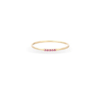 Pink Sapphire Dash Stacking Ring