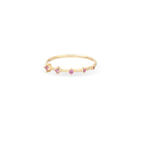 5 Pink Sapphire Stacking Ring