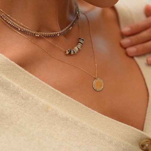 Adina Reyter Diamond Rounds Riviera Necklace | Wardrobe Icons