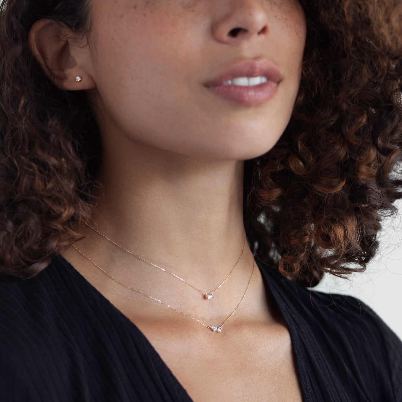 Adina Reyter Solid Pavé Teardrop Necklace - Meghan Markle's Jewelry -  Meghan's Fashion
