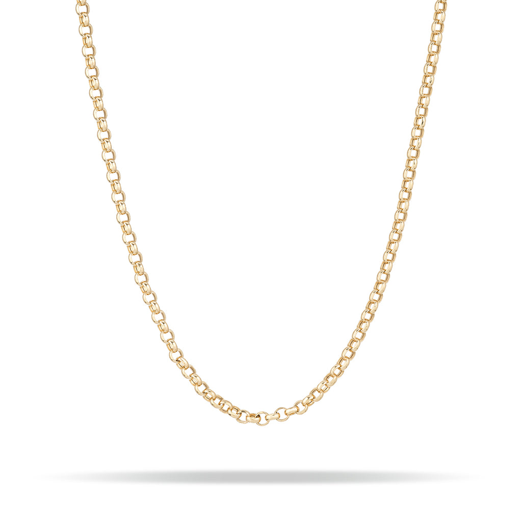 Clearance Pricing BLOWOUT 17.7 inch Rolo Chain Necklace, 18K Gold Plated  Finished Chain For Jewelry Making, Dainty 1mm Rolo Necklace w/Spring Ring, CN-576