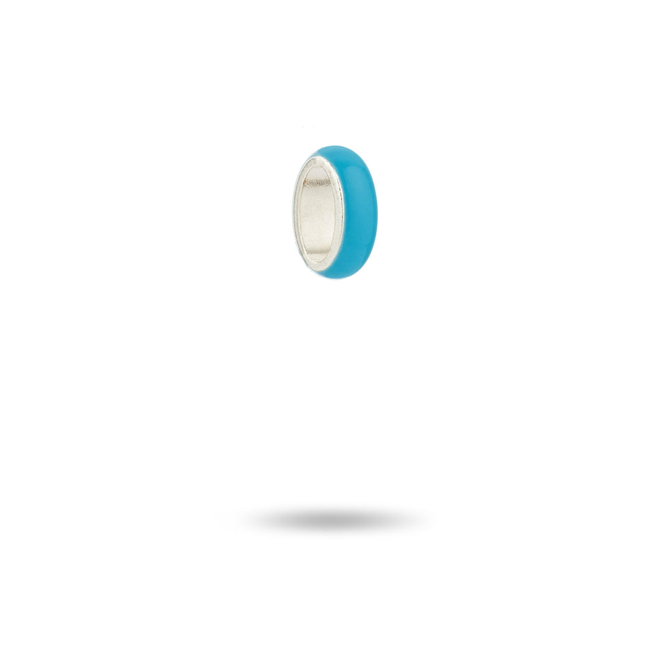 Ocean Blue Enamel Bead