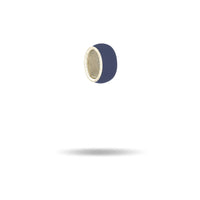 Wide Navy Enamel Bead