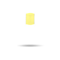 Wide Yellow Enamel Bead