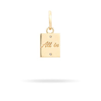 Make Your Move Pavé + Ceramic Heart Card Hinged Charm