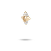 Tiny Pave 4 Spike Bead
