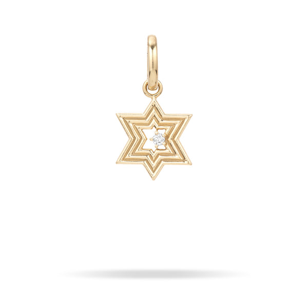 Groovy Star Of David Hinged Charm - Adina Reyter