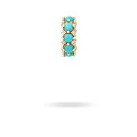 Turquoise + Diamond Rounds Big Bead