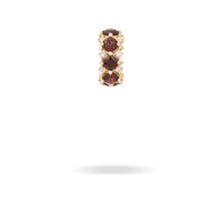Garnet + Diamond Rounds Big Bead